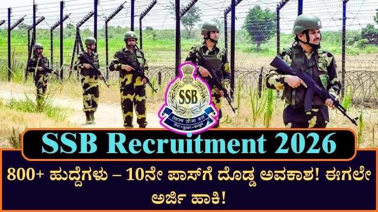 SSB Recruitment 2026